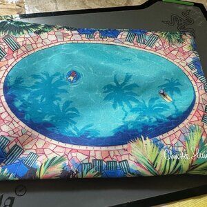 United Airlines Christie Shinn Amenity Kit Blue Aloha Hawaii